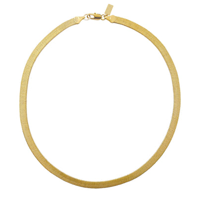 Gold Herringbone Necklace, Gold Snake Necklace, Gold Layered Necklace, Layering Necklaces 