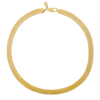 Gold Herringbone Necklace, Gold Snake Necklace, Gold Layered Necklace, Layering Necklaces